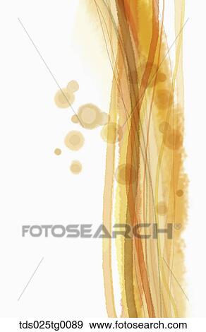 Stock Illustration - Blurry image of lines and circles in brownish color. Fotosearch