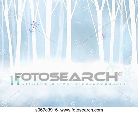 Calendar of November with white trees View Large Illustration Stock Illustration - Calendar of November with white trees. Fotosearch