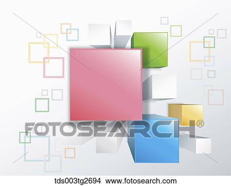 Cube bars in different sizes and colors View Large Illustration Stock Illustration - Cube bars in different sizes and colors. Fotosearch