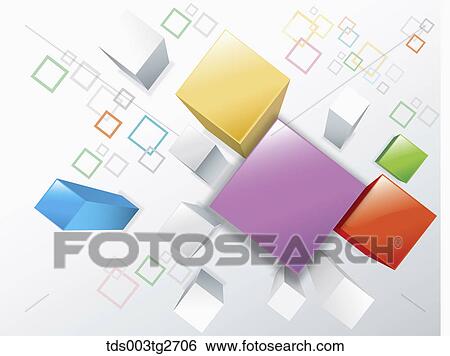 Cube bars in different sizes and colors View Large Illustration Stock Illustration - Cube bars in different sizes and colors. Fotosearch