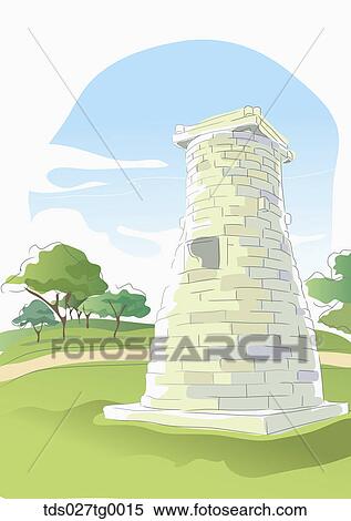 Drawing of a Korea astronomy observatory View Large Illustration Stock Illustration - Drawing of a Korea astronomy observatory. Fotosearch