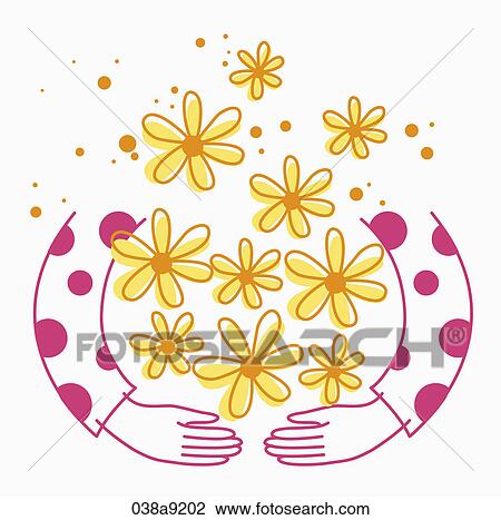 Girl and kids with a birthday cake View Large Illustration Drawing - Girl and kids with a birthday cake. Fotosearch