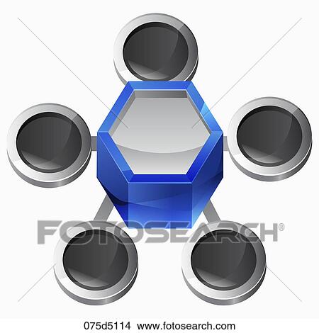 Hexagon with circles View Large Illustration Stock Illustration - Hexagon with circles. Fotosearch