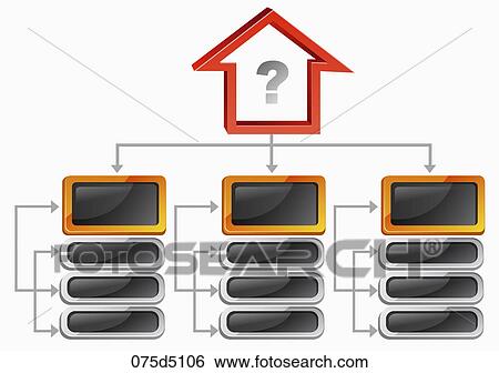 Stock Illustration - House and black panels. Fotosearch