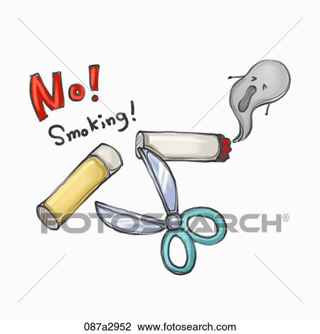 Illustration of a broken cigarette View Large Illustration Drawing - Illustration of a broken cigarette. Fotosearch