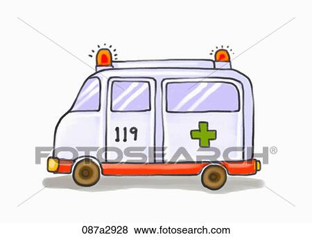 Stock Illustration - Illustration of an ambulance. Fotosearch