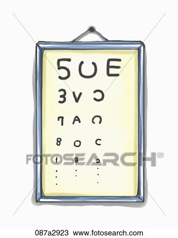 Illustration of eye check board View Large Illustration Drawing - Illustration of eye check board. Fotosearch
