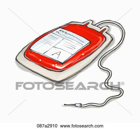 Illustration of red fluid packet and a line View Large Illustration Clipart - Illustration of red fluid packet and a line. Fotosearch
