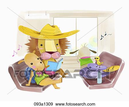 Illustration of various animals on the train View Large Illustration Stock Illustration - Illustration of various animals on the train. Fotosearch