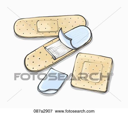 Illustration of various bandages View Large Illustration Stock Illustration - Illustration of various bandages. Fotosearch