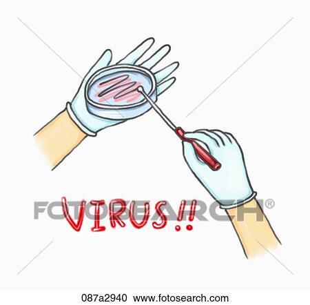 Illustration of virus View Large Illustration Clipart - Illustration of virus. Fotosearch