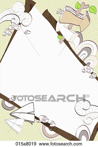 Letter paper with arrows and paper planes View Large Illustration Stock Illustration - Letter paper with arrows and paper planes. Fotosearch