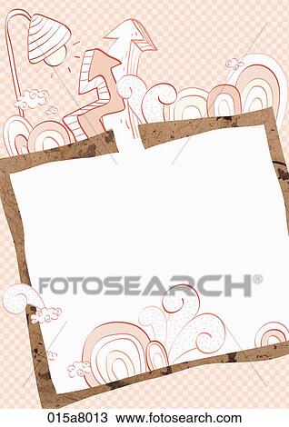 Letter paper with arrows and streetlamp in red View Large Illustration Drawing - Letter paper with arrows and streetlamp in red. Fotosearch