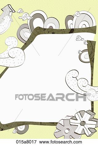 Letter paper with arrows in green View Large Illustration Stock Illustration - Letter paper with arrows in green. Fotosearch