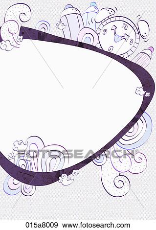Letter paper with pencils and an alarm clock View Large Illustration Stock Illustration - Letter paper with pencils and an alarm clock. Fotosearch