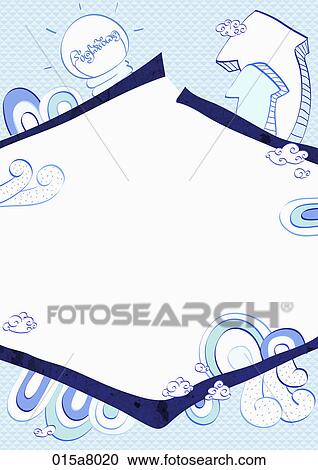 Letter paper with word fighting and arrows in blue View Large Illustration Clipart - Letter paper with word fighting and arrows in blue. Fotosearch