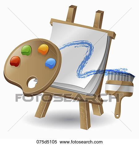 Paints and art papers View Large Illustration Stock Illustration - Paints and art papers. Fotosearch