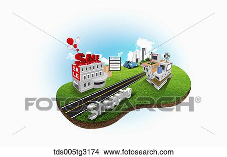Shopping with malls View Large Illustration Stock Illustration - Shopping with malls. Fotosearch