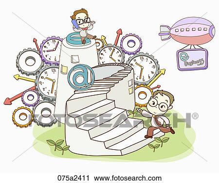 Clip Art - The image about e-business. Fotosearch