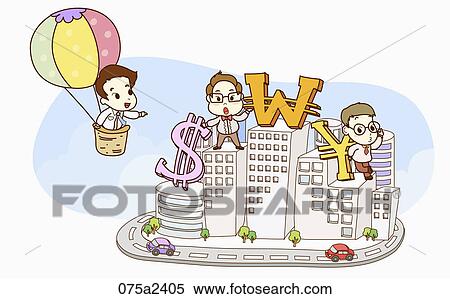 The image of man in the financial business View Large Illustration Stock Illustration - The image of man in the financial business. Fotosearch
