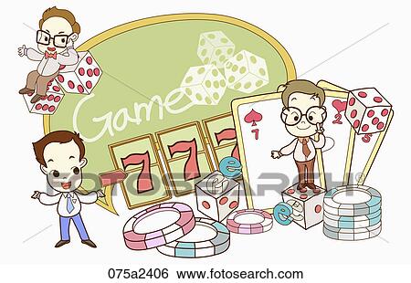 The image of man in the gambling business View Large Illustration Stock Illustration - The image of man in the gambling business. Fotosearch