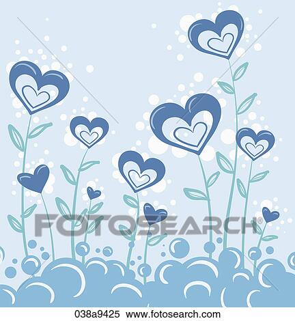 The image of the grass and the heart shape View Large Illustration Stock Illustration - The image of the grass and the heart shape . Fotosearch