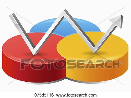 Three circles and a kinked arrow View Large Illustration Stock Illustration - Three circles and a kinked arrow. Fotosearch