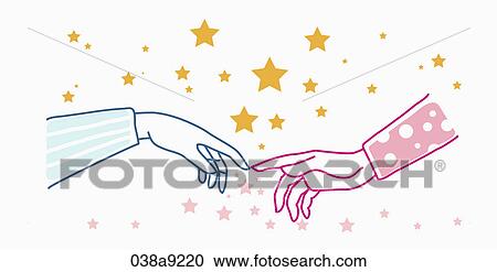 Two fingertips touching View Large Illustration Clipart - Two fingertips touching. Fotosearch