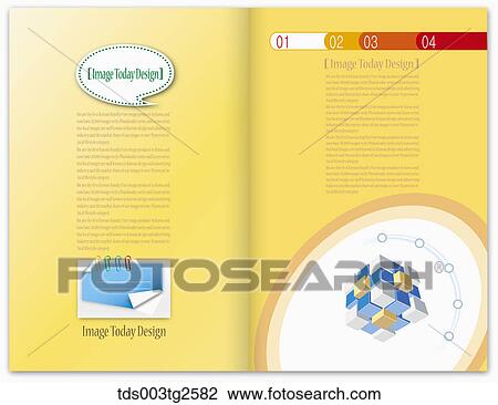 Drawing - Two sides of Image Today Design and words in yellow. Fotosearch