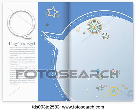 Drawing - Two sides of Image Today Design and words in blue. Fotosearch
