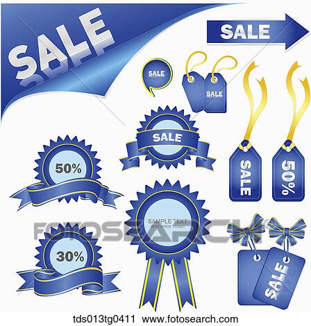 Various icons for sale in blue View Large Illustration Clip Art - Various icons for sale in blue. Fotosearch