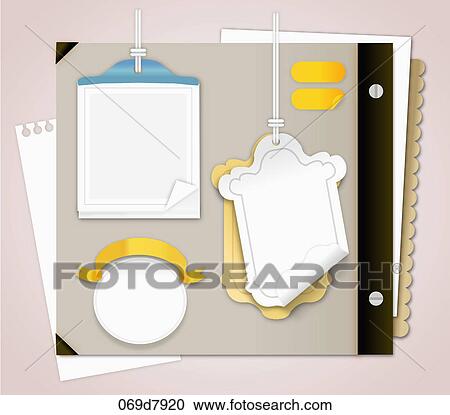 Various note papers View Large Illustration Clipart - Various note papers . Fotosearch