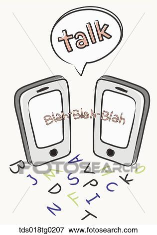 Various smart phone applications of chatting View Large Illustration Stock Illustration - Various smart phone applications of chatting. Fotosearch