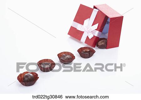 Stock Photograph - A box of chocolates. Fotosearch