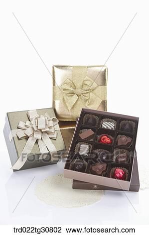 Boxes of chocolates View Large Photo Image Stock Image - Boxes of chocolates. Fotosearch