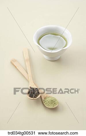 Spoons of tea and a cup of tea View Large Photo Image Stock Image - Spoons of tea and a cup of tea. Fotosearch