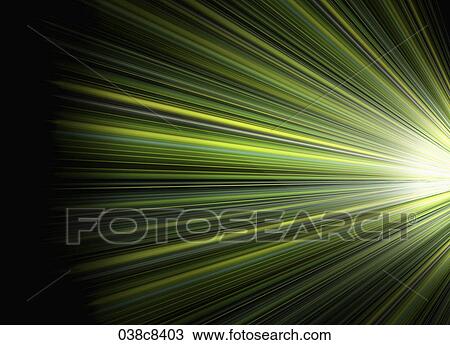 Abstractive image of black background and green line View Large Illustration Drawing - Abstractive image of black background and green line. Fotosearch