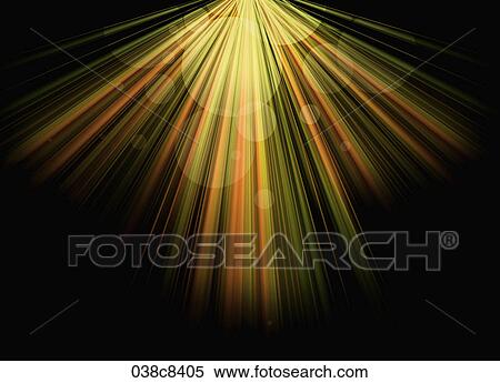 Stock Illustration - Abstractive image of black background and yellow line. Fotosearch