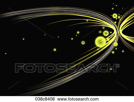 Abstractive image of black background and yellow curved line View Large Illustration Stock Illustration - Abstractive image of black background and yellow curved line. Fotosearch