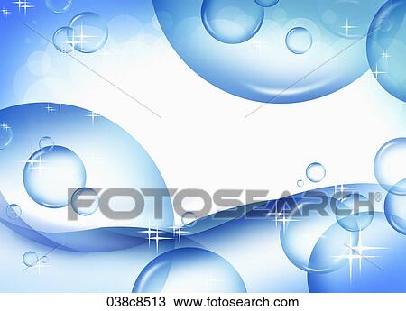 Abstractive image of blue bubble View Large Illustration Drawing - Abstractive image of blue bubble. Fotosearch