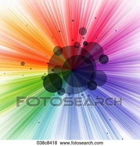 Abstractive image of white background, colorful line and black circle View Large Illustration Stock Illustration - Abstractive image of white background, colorful line and black circle. Fotosearch