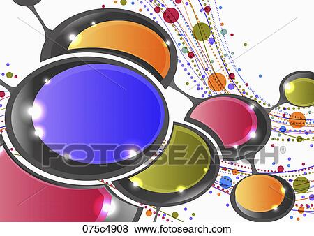 Stock Illustration - Abstractive images of colorful circles. Fotosearch