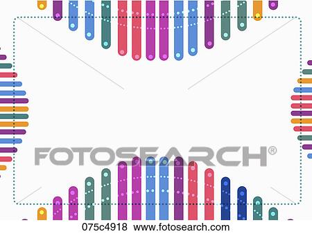 Stock Illustration - Abstractive images of colorful roundish bars . Fotosearch