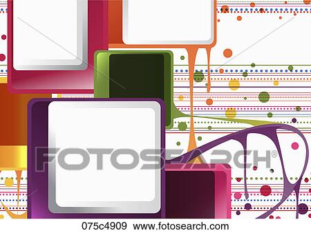 Abstractive images of colorful rectangles View Large Illustration Stock Illustration - Abstractive images of colorful rectangles. Fotosearch