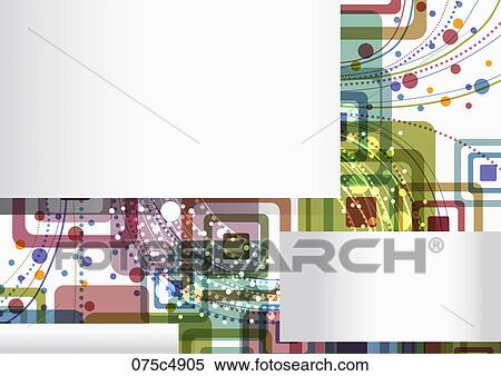 Stock Illustration - Abstractive images of rectangles and coloful squares. Fotosearch