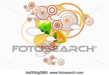 abstractive patterned artworks View Large Illustration Stock Illustration - abstractive patterned artworks. Fotosearch