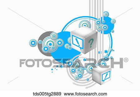 abstractive patterned artworks View Large Illustration Stock Illustration - abstractive patterned artworks. Fotosearch