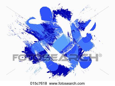 blue toned touches make abstractive background View Large Illustration Stock Illustration - blue toned touches make abstractive background. Fotosearch