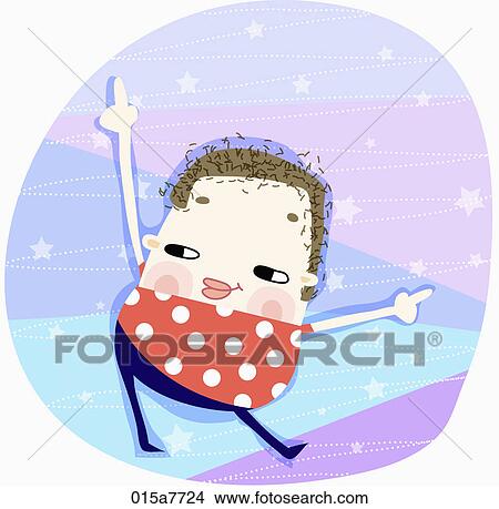 boy is dancing View Large Illustration Stock Illustration - boy is dancing. Fotosearch