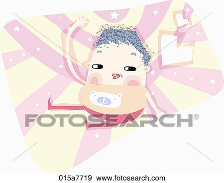 Stock Illustration - boy is jumping high. Fotosearch